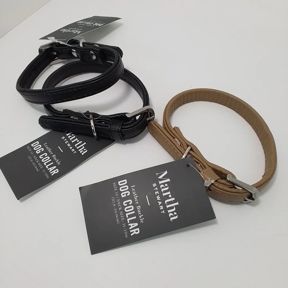 NWT Martha Stewart Buckle Dog Collar Sz XS